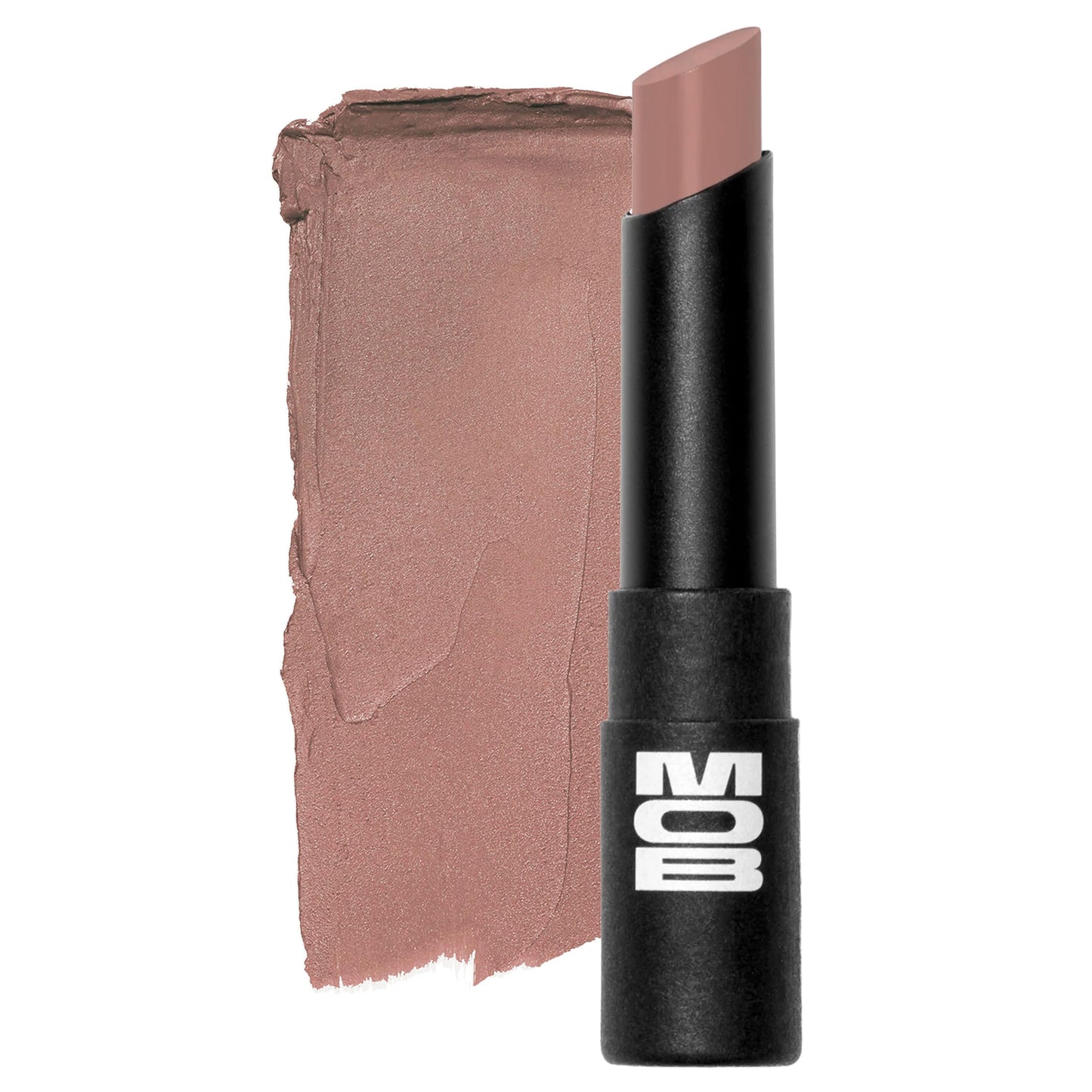 MOB Beauty Soft Matte Lipstick, M102 Mauve Greige, Long Lasting, Weightless Blurring Lip Color Infused with Skincare, Vegan, Silicone-Free, Cruelty Free