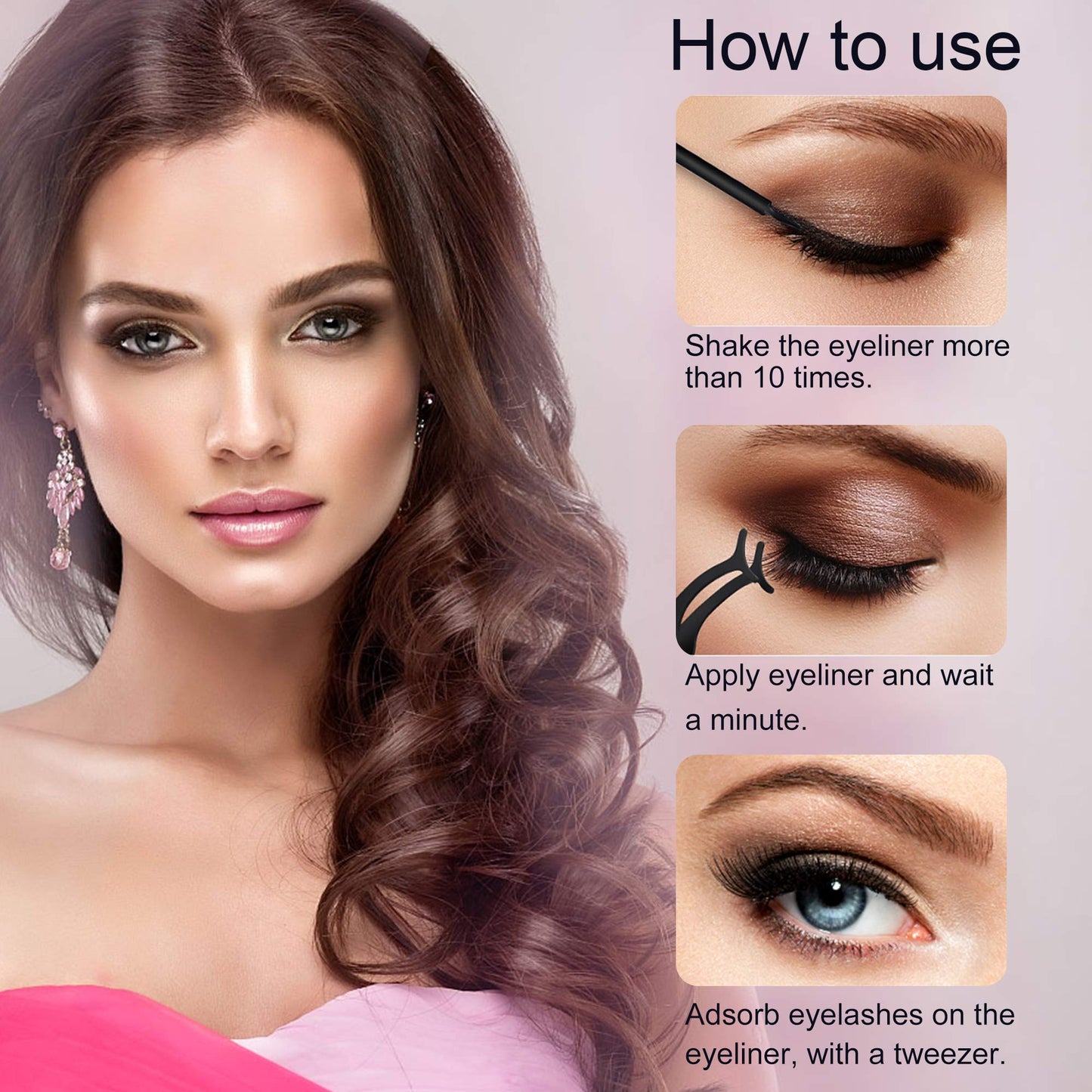 Alcastar Magnetic Eyelashes with Eyeliner Kit, Magnetic Lashes Natural Looking with, Reusable,Long Lasting, Easy Apply,Cruelty-Free (ATZ1004-A1)