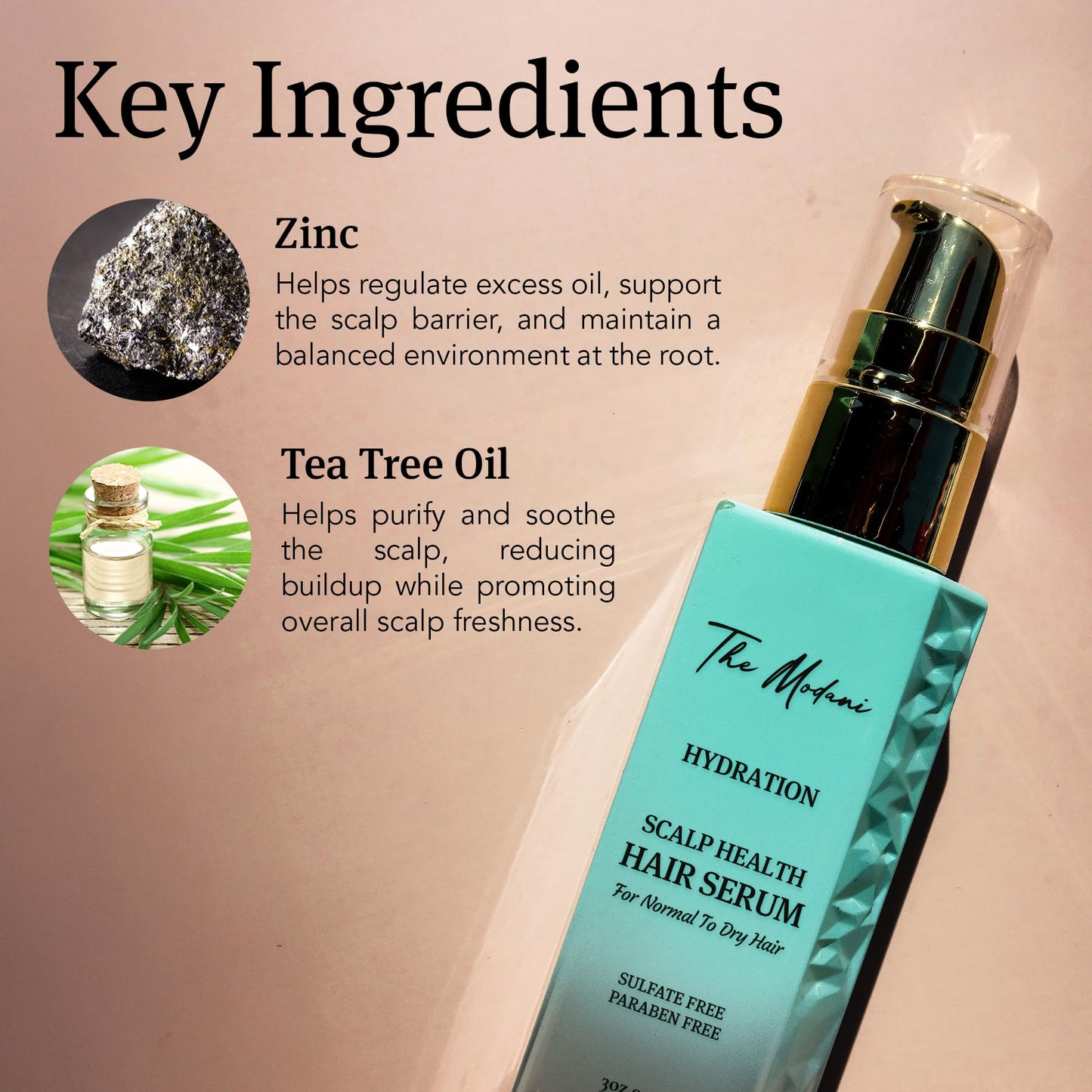 The Modani Hydration Mineral Hair Serum (3oz/90ml)