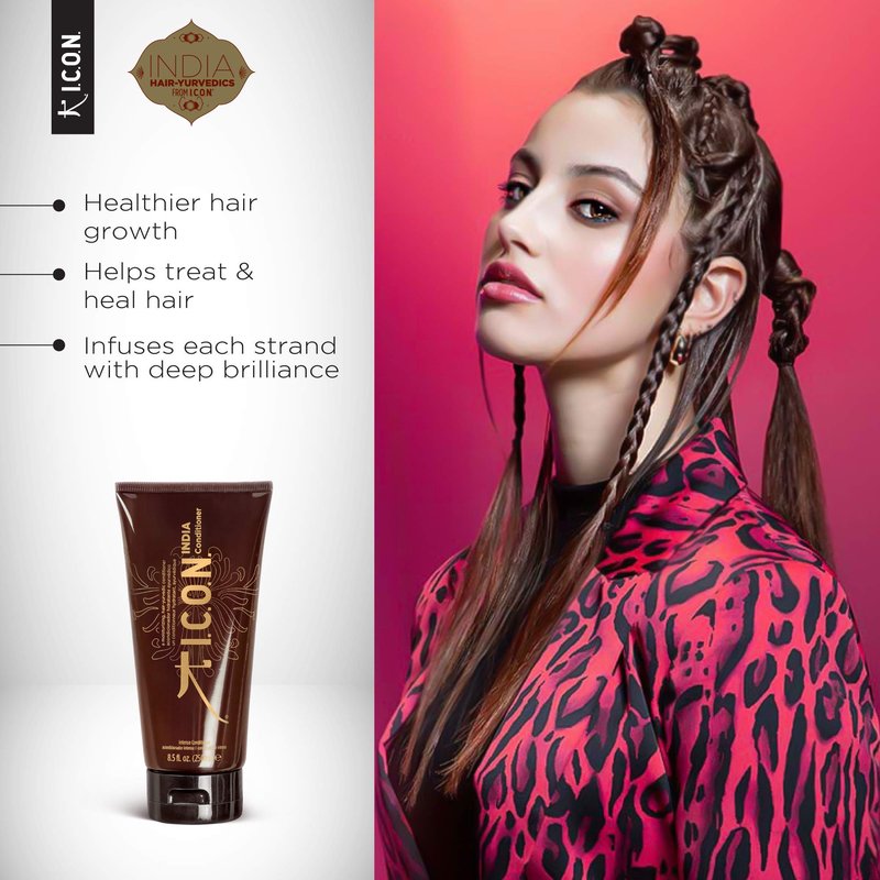 I.C.O.N. India Conditioner, Nourishing & Strengthening Treatment, Hair & Scalp Revitalizer, Promotes Growth, 8.5 oz