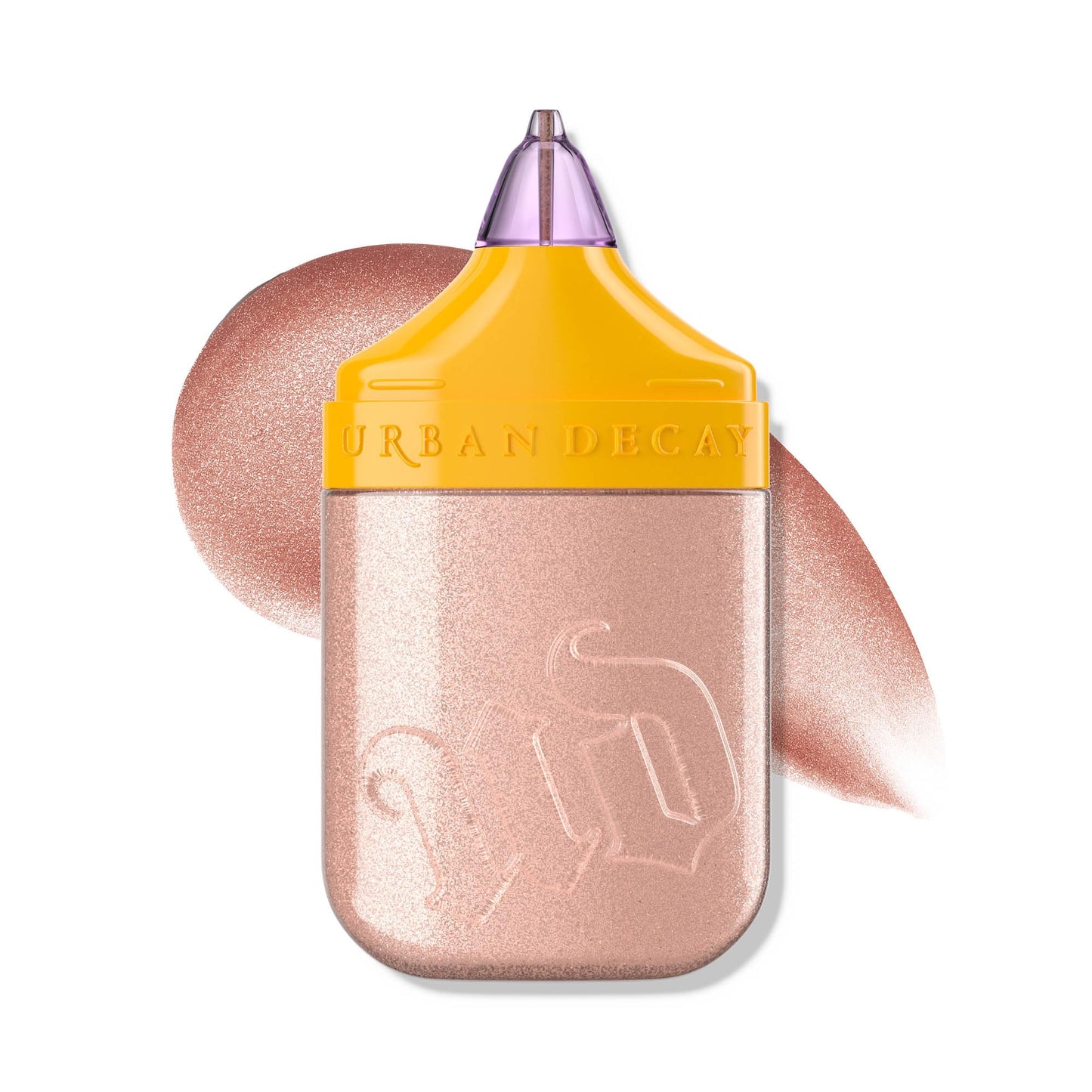 Urban Decay Face Bond Waterproof Luminizer (PCH - Brightening Peach Rose), All-Over Liquid Highlighter + Bronzer, with 3% Niacinamide, Smudge-Resistant, Transfer-Resistant - 1 fl oz