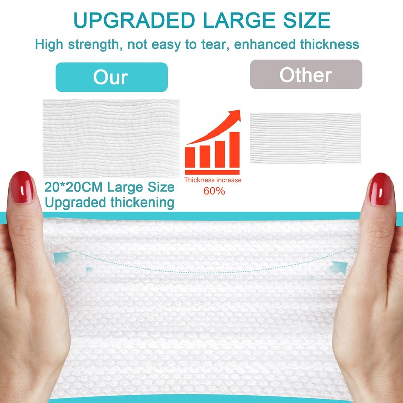 600 Disposable Face Towel,Cotton Facial Dry Wipe for Sensitive Skin, Facial Tissues for Skin Care, Facial Cleansing, Makeup Wipes, Makeup Remover Towels, Upgraded and Thickened