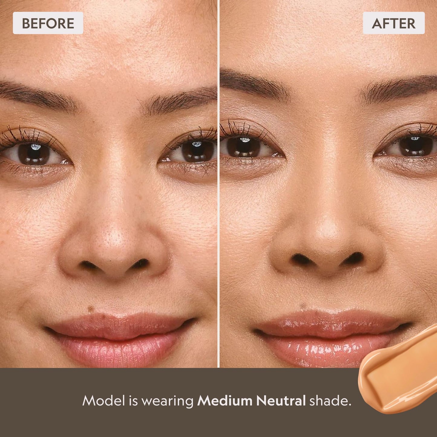 YENSA Super Serum Silk Concealer - Full Coverage Undereye Concealer & Peptides Serum for Face - Enriched with Vitamins C & E, Bakuchiol & Superfoods to Boost Radiance - Medium 1 (0.2 Fl oz)
