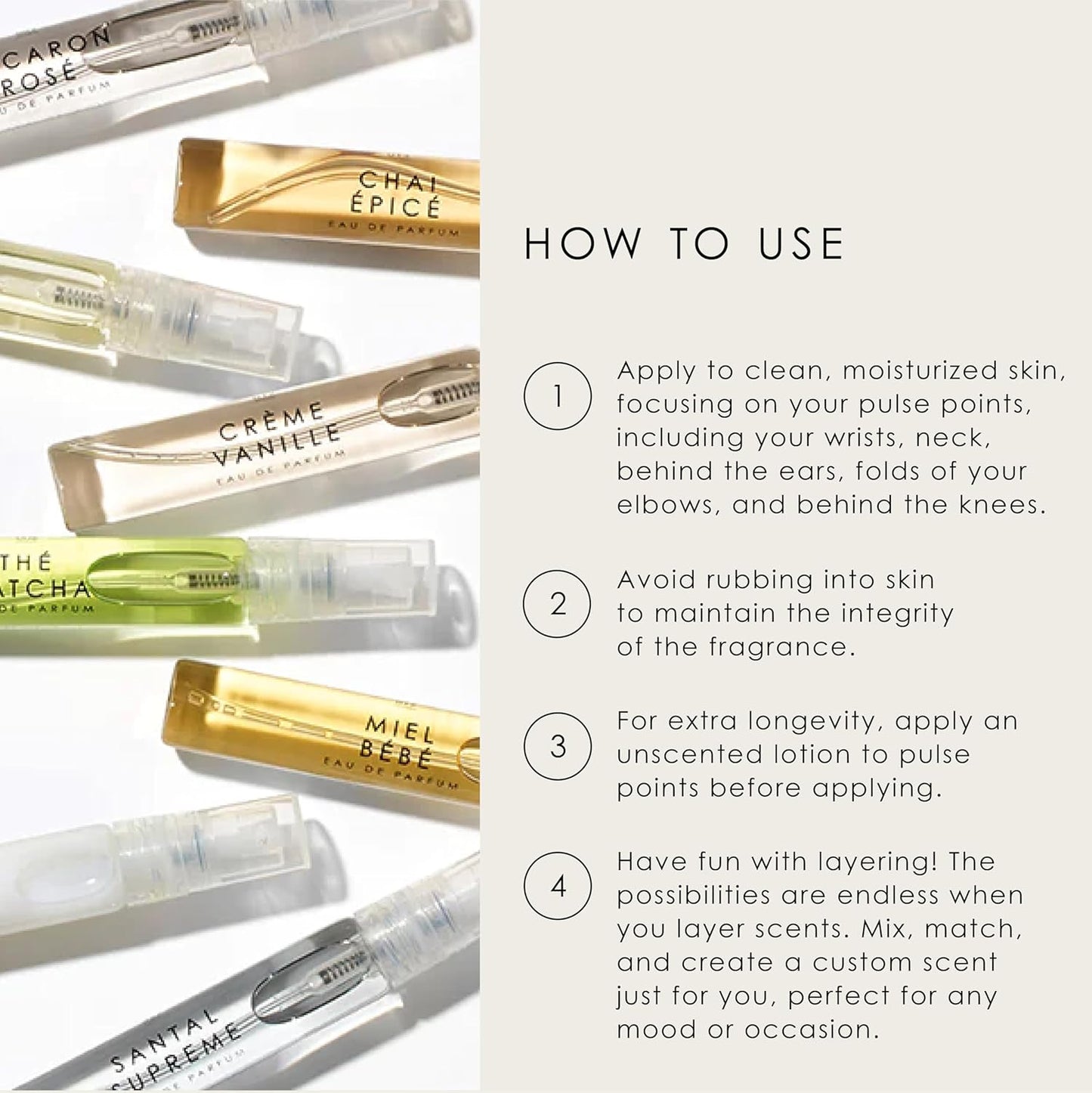 Le Monde Gourmand Travel Perfume Discovery Set - 10 Purse Sprays, 0.23 fl oz Each