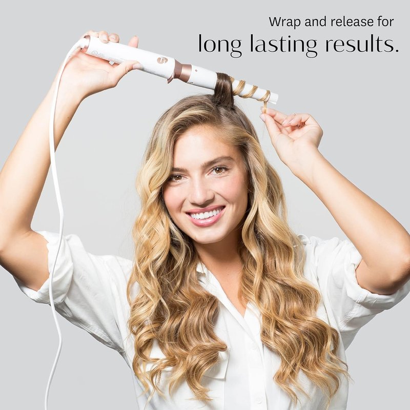 T3 Tapered Interchangeable Wand Barrel - 1.25” & 0.75” Ceramic for Shiny, Long-Lasting Waves