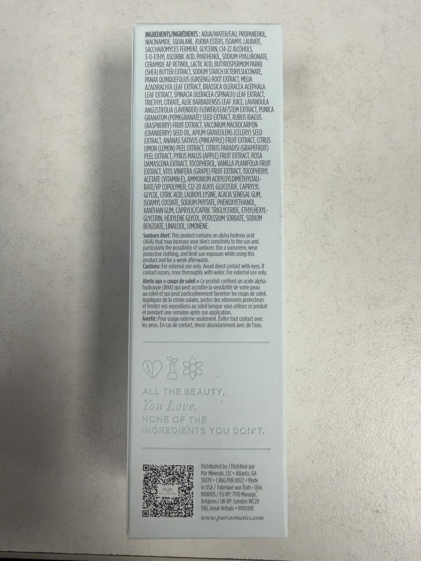 PÜR Go with the Glow Niacinamide Drops, Improves Skin Hydration, Reduces Redness, Vitamin C, Cruelty, Paraben & Gluten Free, 1 oz.
