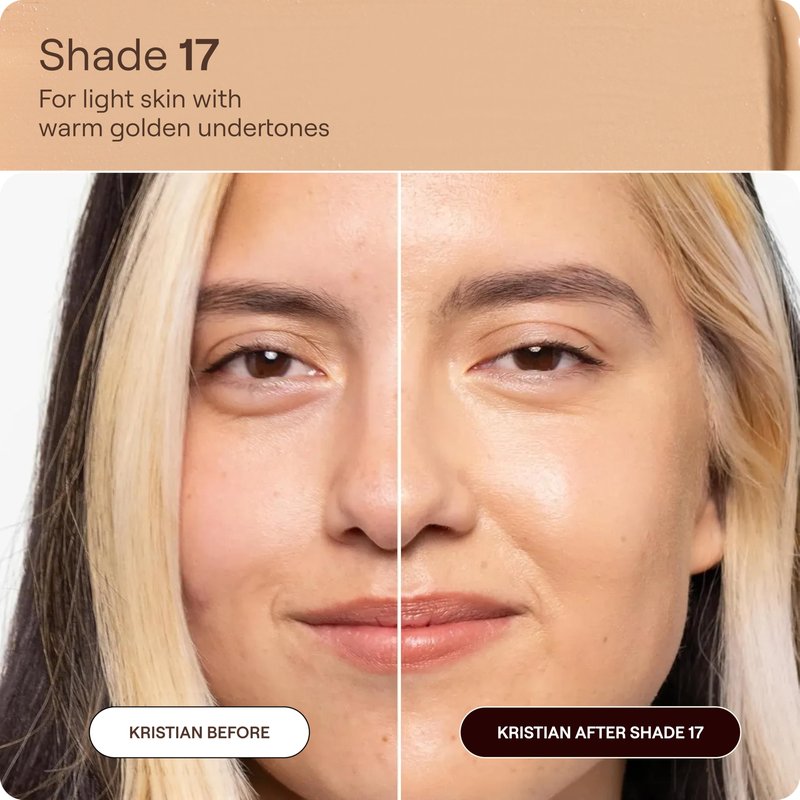 Live Tinted HUESTICK Complexion Stick - Medium-to-Full Buildable Coverage - Soft Matte Finish - Multitasking Makeup Stick - Lightweight, Creamy Formula - Shade 17