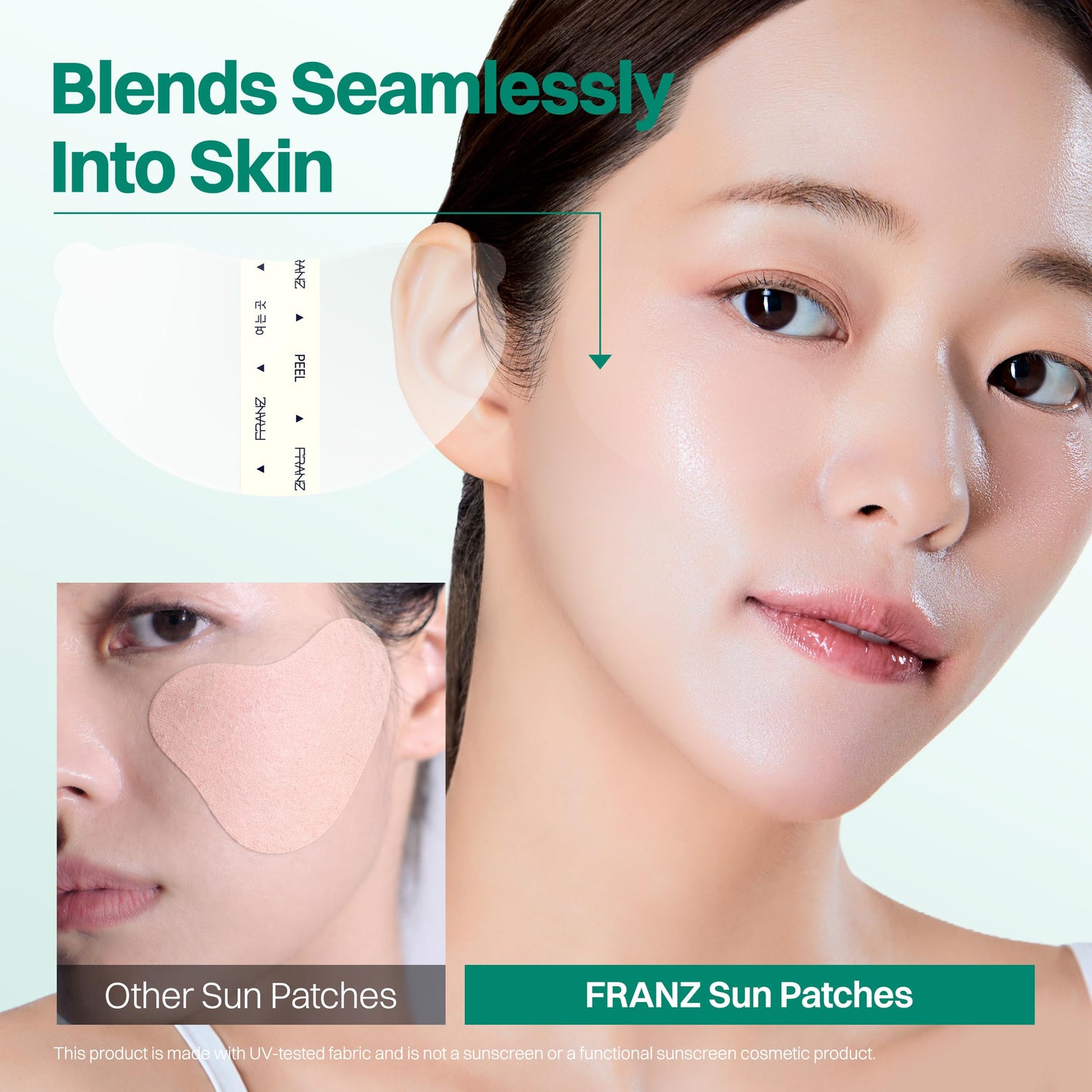 FRANZ Invisible UV Sun Patches for Face, UPF 50+ Golf (Regular, 10 Pairs)