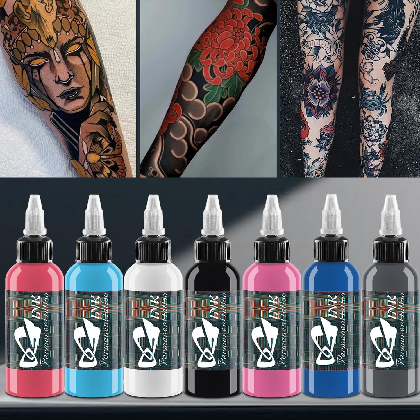 BAODELI Tattoo Ink Set Professional - 14 Colors 1oz (30ml) Vegan-Friendly Pigment Ink Supplies,Tattoo Inks Vegan TI4002-30-14