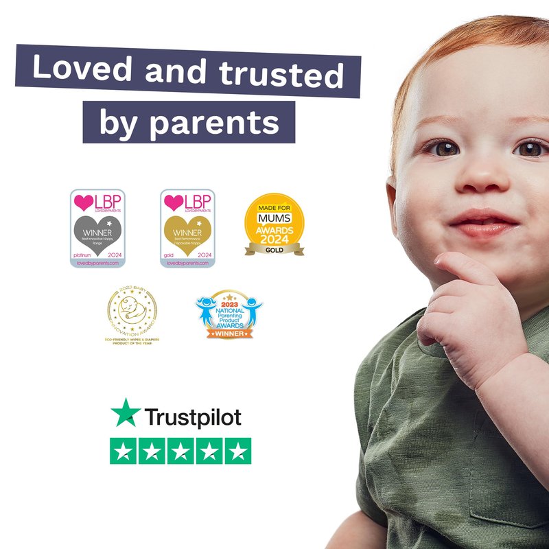 Pura Hypoallergenic Diapers, Size 3 (9-20 lbs) Monthly Pack, Overnight, up to 12 Hours Leak Protection, Suitable for Sensitive Skin, TCF, Super Soft Organic Cotton, 6 Packs of 26 (156 Baby Diapers)