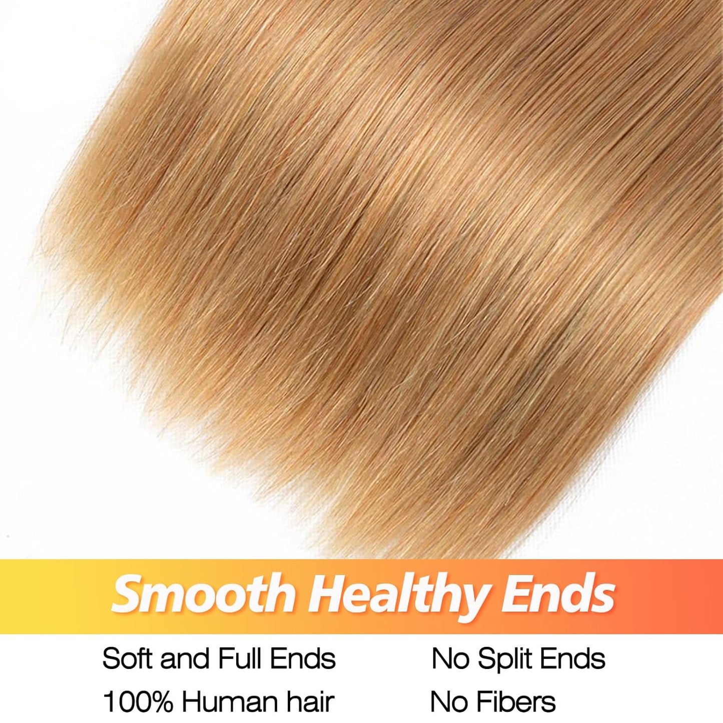 Ijoy 14 Inch Straight Human Hair Bundle - Honey Blonde 10A Brazilian Virgin Hair Extension