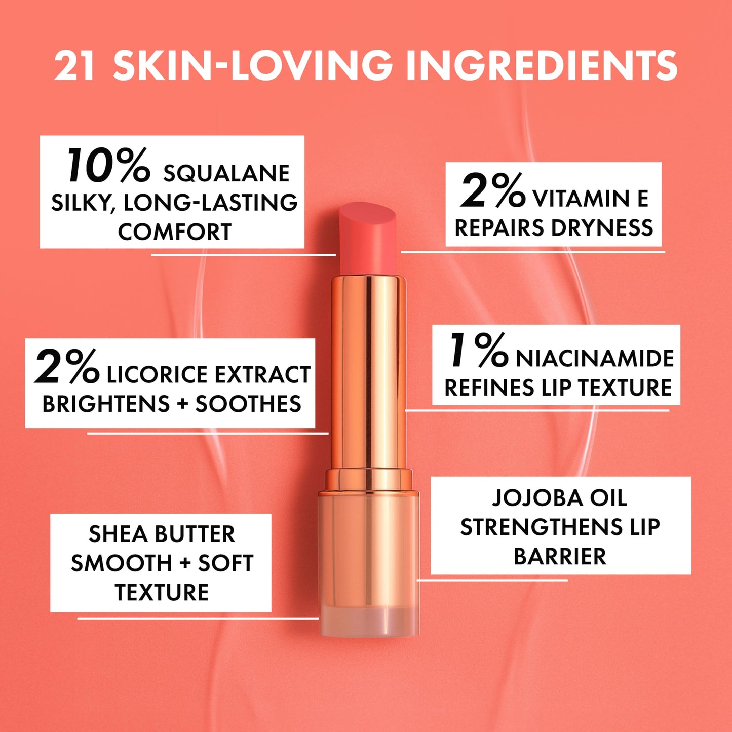 Clinexil Tinted Lip Balm – Anti-Wrinkle Lip Treatment with Deep Hydration & Long-Lasting Moisture. Natural Skincare with Cold Pressed oils – Clean, Non-Toxic Lip Care – 002 Peach Perfect