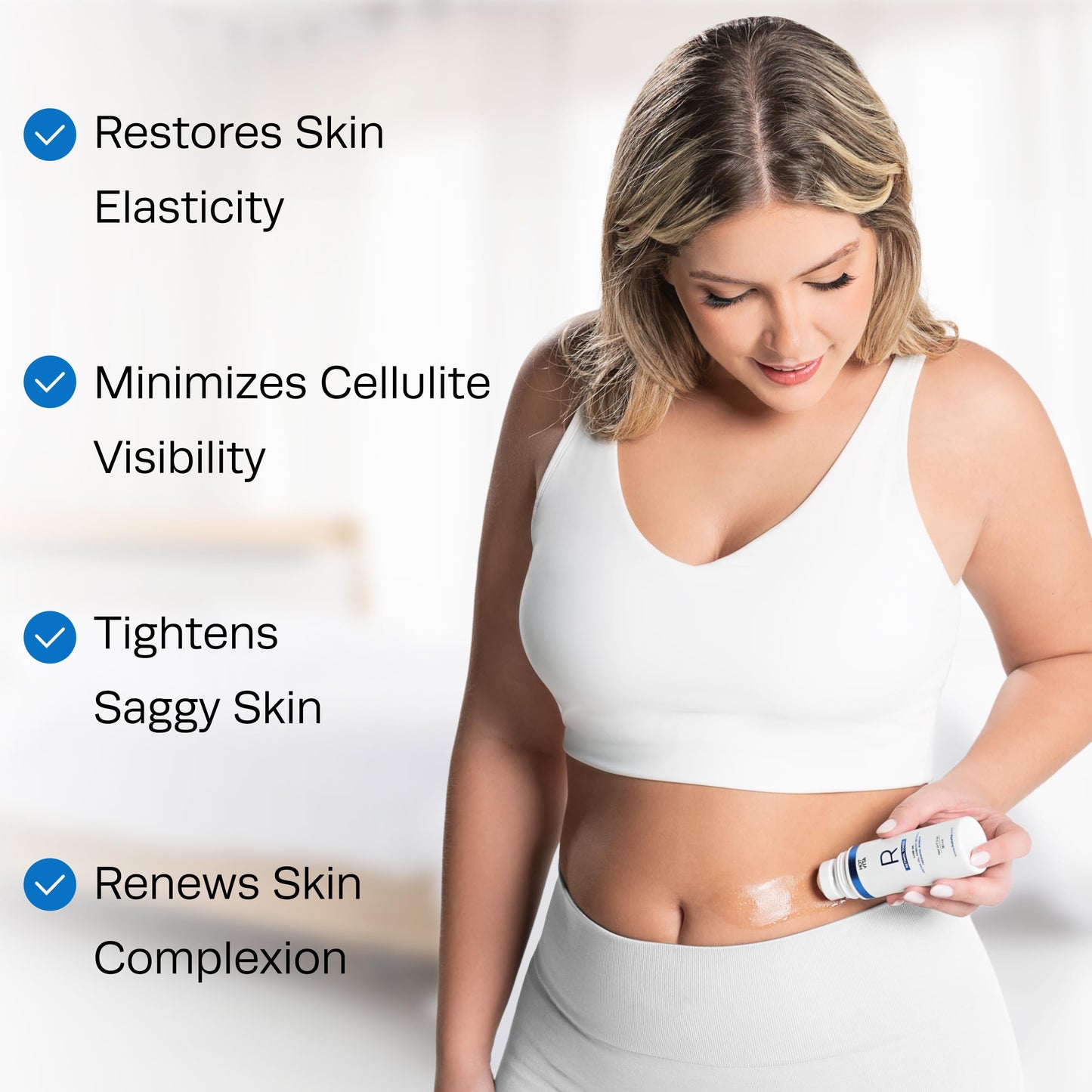 Hot Vita Retinol Toner – Roll-On Oil with Retinol for Smoother, Firmer-Looking Skin – Targeted Care for Belly, Thighs, Arms & Legs – Helps Improve Texture and Appearance