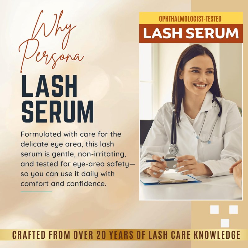 Eyelash Growth Serum - Advanced Biotin, Peptides & Botanical Extract Lash Enhancing Serum for Longer, Thicker Lashes and Brow, Visible Results in 2 Weeks - Hormone-Free, Non-Irritating Formula, 5ml