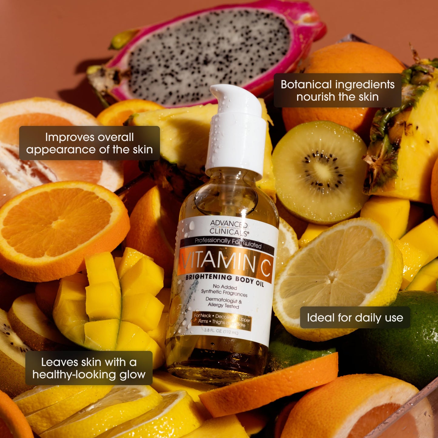 Advanced Clinicals Green Coffee Bean Oil Firming Cream + Vitamin C Body Oil Set