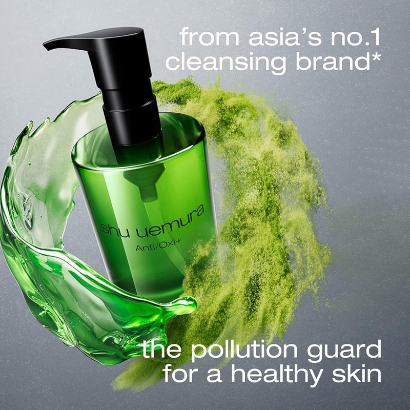 Shu Uemura AntiOxi+ Cleansing Oil - Makeup Remover & Facial Cleanser for Dullness | 15.2 Fl. Oz.