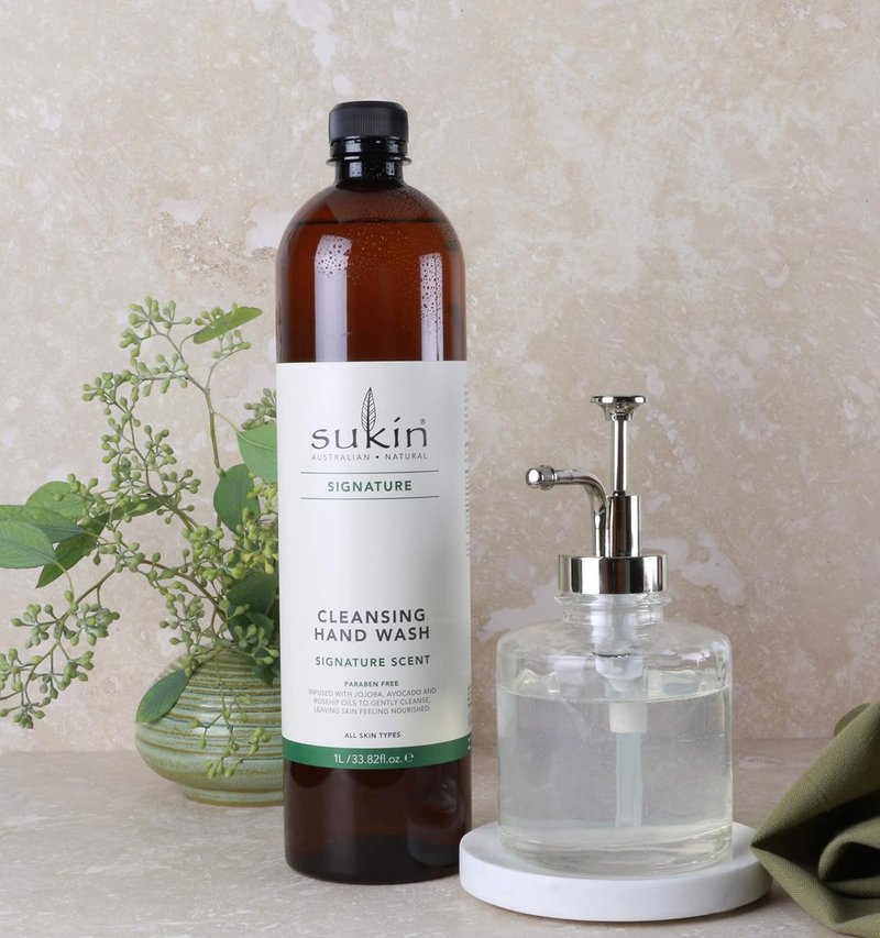 Sukin Cleansing Hand Wash Refill - Gentle Formula for Soft Skin | 1 Liter