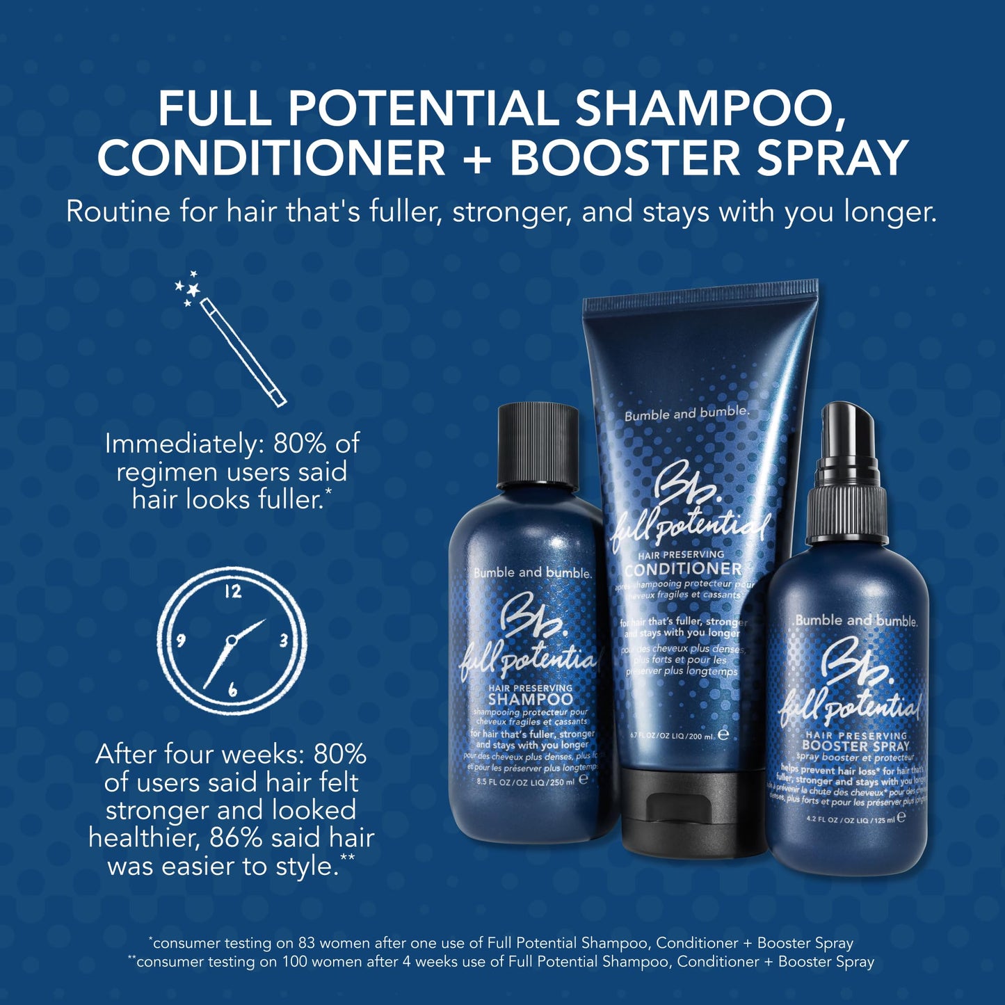 Bumble and bumble. Full Potential Hair Preserving Conditioner | Strengthens, Prevents Breakage |Lightweight Formula| Fuller, Stronger | For Breakage Prone and Thinning Hair Types, 6.7 Fl Oz