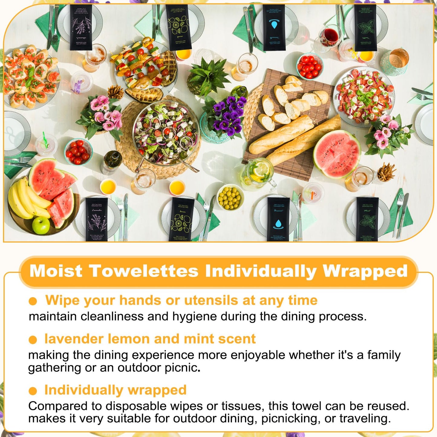100 Moist Cotton Towel Bulk Moist Towelettes Individually Wrapped