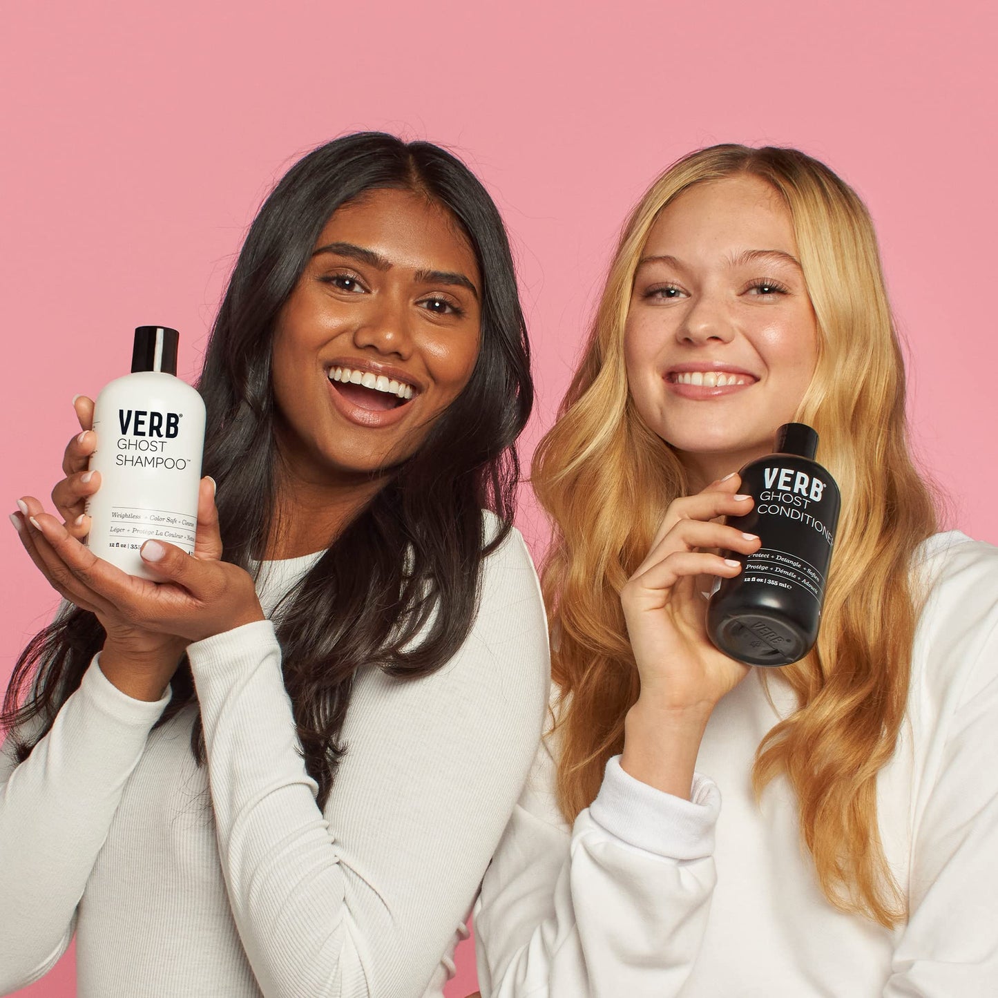 VERB Ghost Conditioner, 2.3 fl oz - 2pk- Infused with Moringa Oil -Moisturizes Fine and Weighed Down Hair - Vegan, No Parabens or Harmful Sulfates