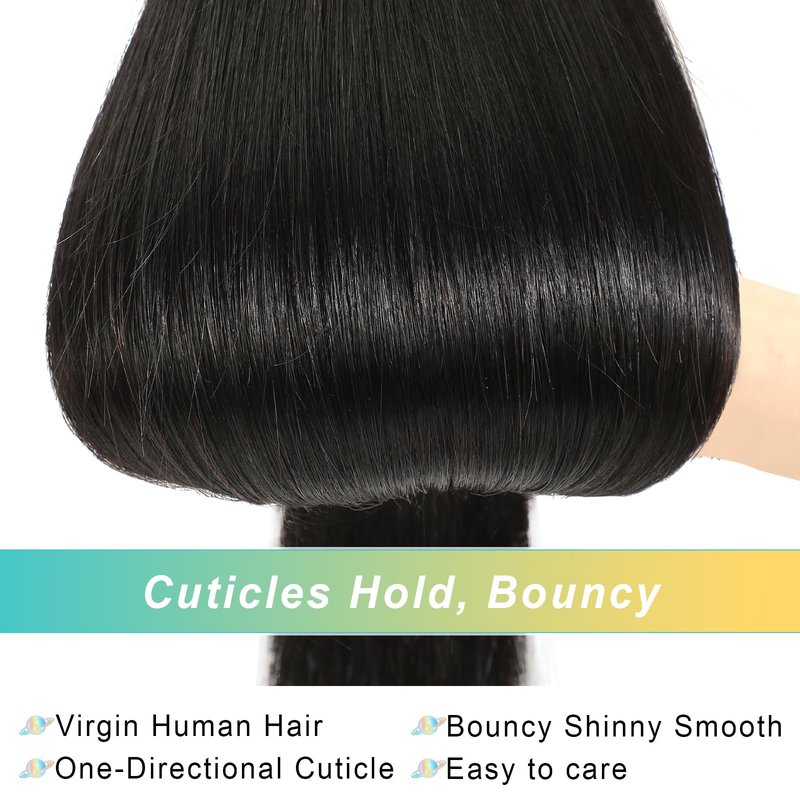 AnJudyReid 13A Straight Bundles Human Hair Bundles Straight 1 Bundle 20 Inch Brazilian Virgin Straight Hair Straight Bundles Human Hair Bundles For Black Woman