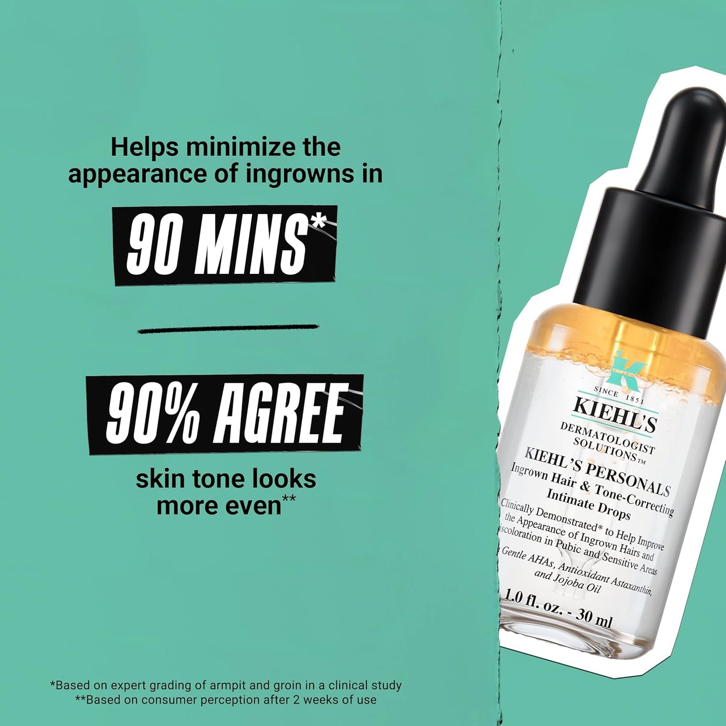Kiehl's Ingrown Hair & Tone Correcting Drops - 30ml | Smooth Skin Solution