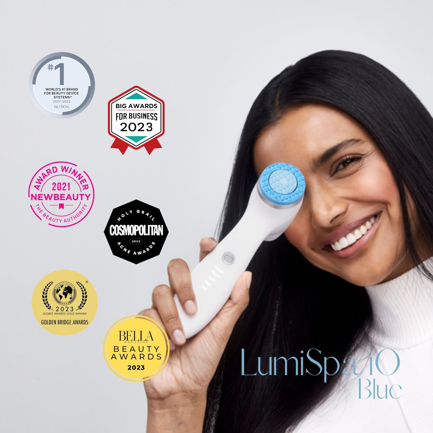 Nu Skin ageLOC LumiSpa iO System | Facial Cleansing Device | Blue