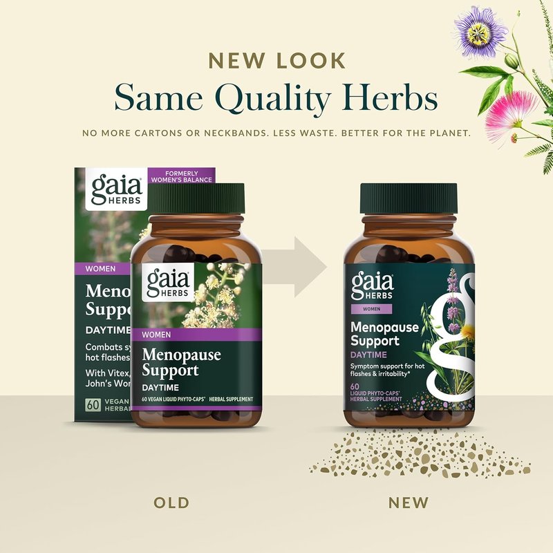Menopause Support Supplement - Hormone Balance & Well-Being for Women | 60 Vegan Liquid Phyto-Caps
