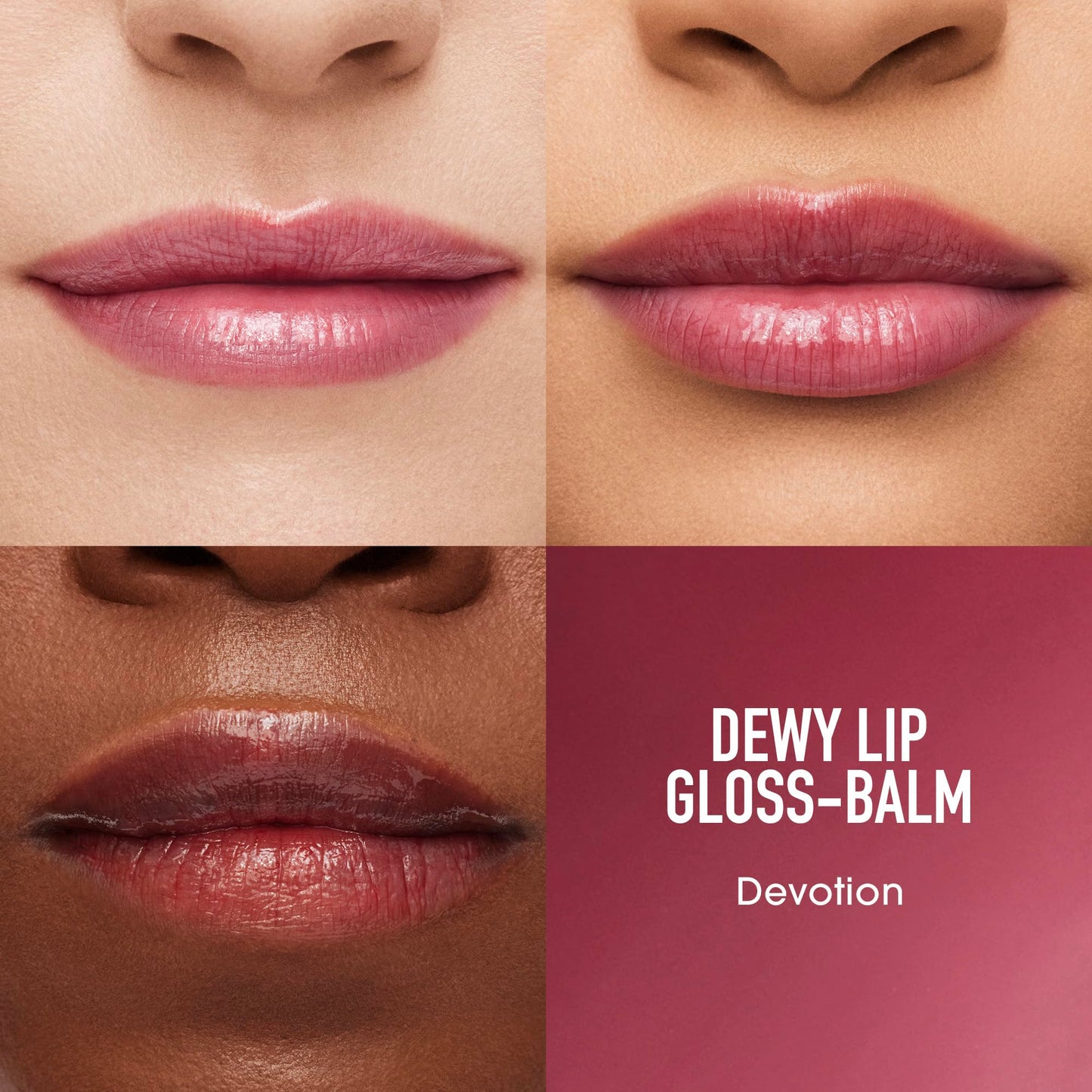 bareMinerals Dewy Lip Gloss-Balm, Devotion, Vegan, Cruelty-Free & Dermatologist-Tested