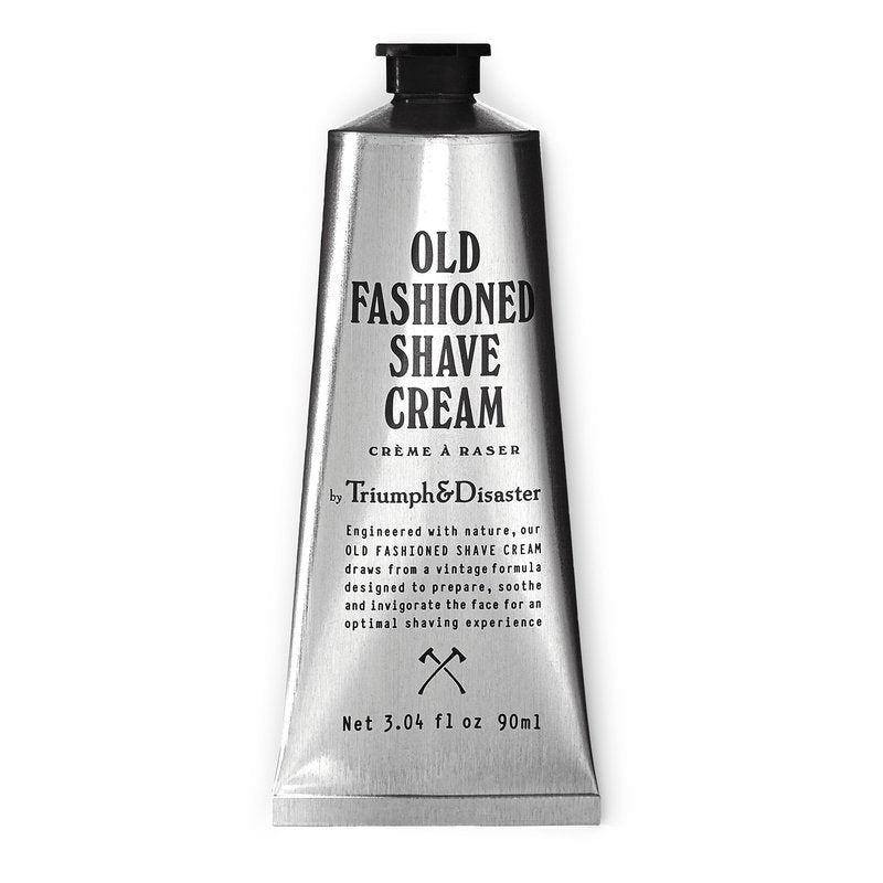 TRIUMPH & DISASTER | Old Fashioned Shave Cream Tube | Shaving Lotion for Sensitive Skin - Alcohol Free, 3.04 fl oz (90+ shaves)