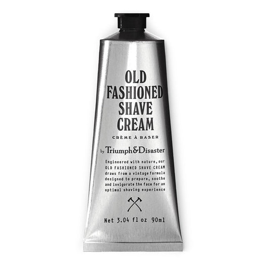 TRIUMPH & DISASTER | Old Fashioned Shave Cream Tube | Shaving Lotion for Sensitive Skin - Alcohol Free, 3.04 fl oz (90+ shaves)