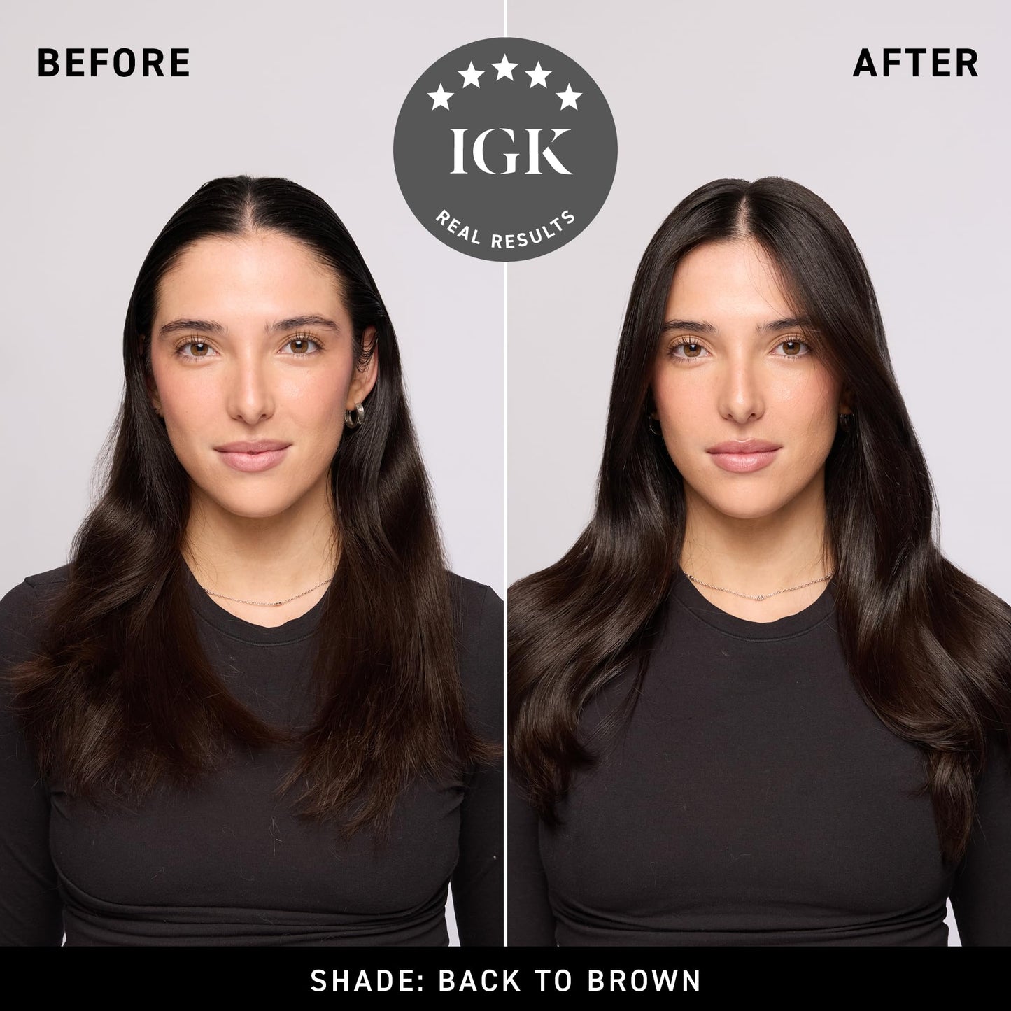 IGK Permanent Hair Color Kit | 5N Back To Brown Natural Brown | Salon-Quality Permanent Hair Dye | 100% Gray Hair Coverage | Ammonia-Free Color for Shinier, Softer Hair