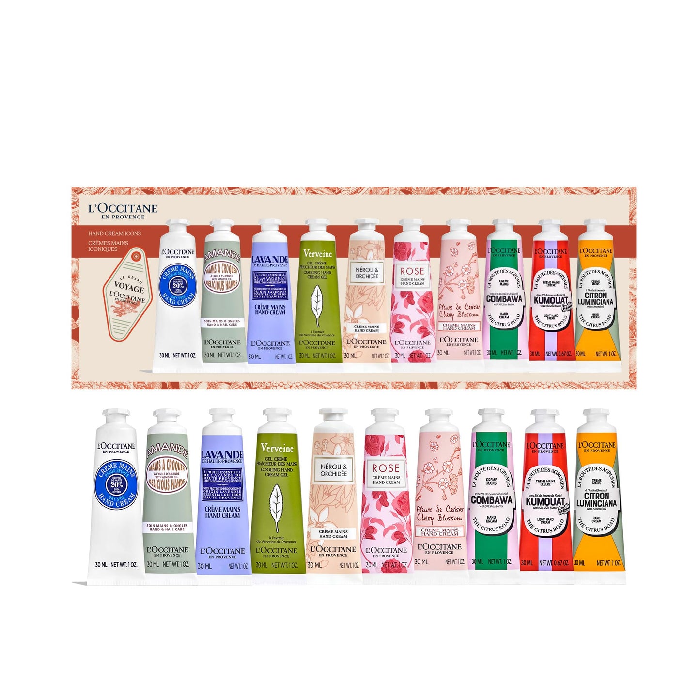 L’Occitane Soften & Go Hand Creams Gift Set, Holiday 5-Piece Skincare Essentials, Travel Size Daily Hydrating Minis, Moisturizes & Nourishes Dry Hands