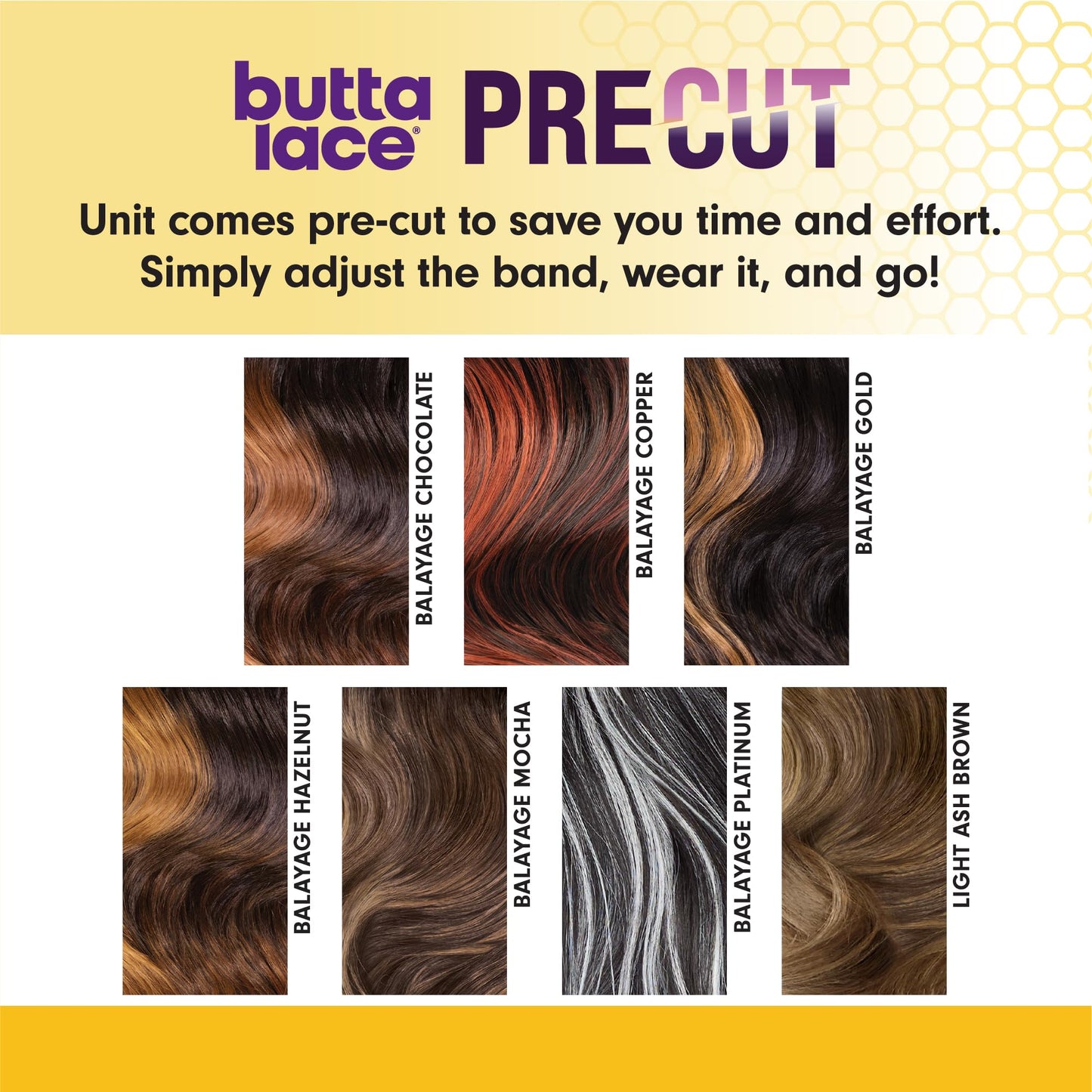 Sensationnel Butta Lace Precut Wigs - Unit 3 Glueless Extra Wide 5 Inch Deep Parting Synthetic Pre Tweezed Smaller Knot Hairline (1B OFFBLACK)