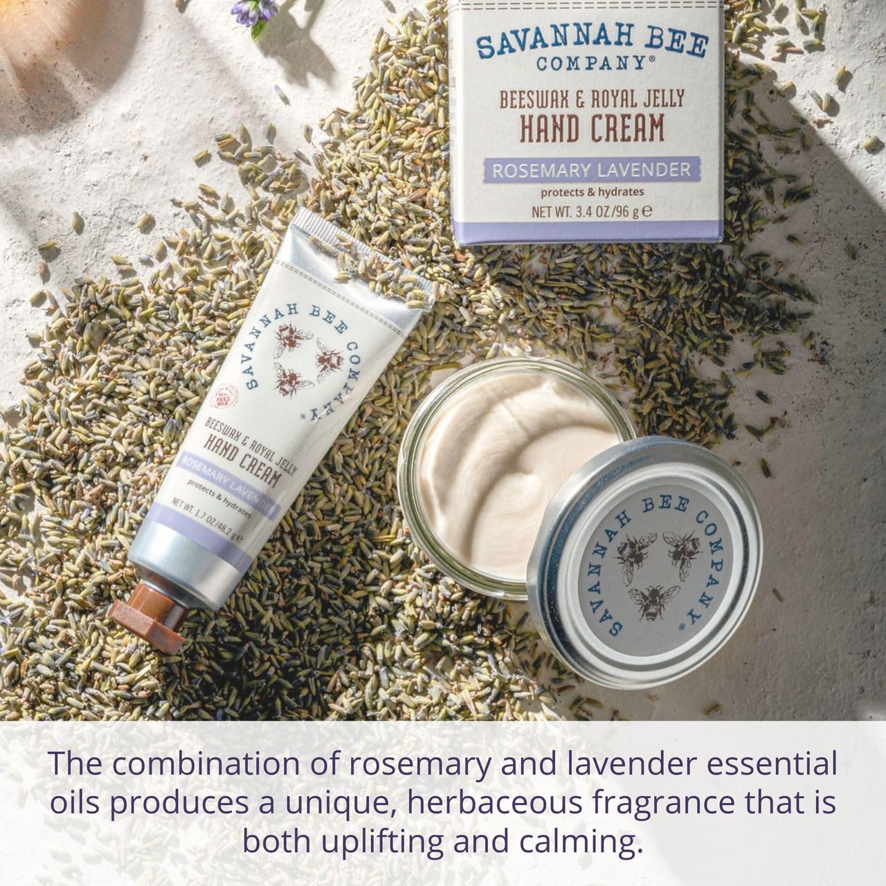 Savannah Bee Company Beeswax Hand Cream - Hand Moisturizer Repair Cream for Dry Cracked Hands - 1.7 oz Travel Size