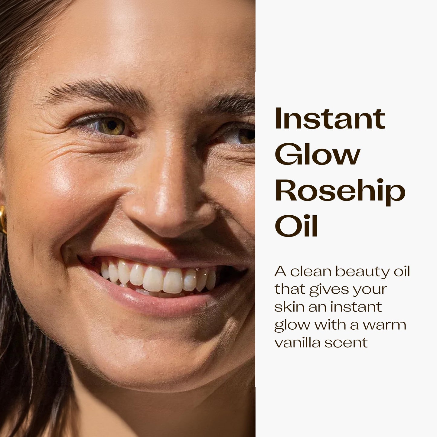 Trilogy Instant Glow Rosehip Oil (30ml) - With Mica and Squalane - Supports Collagen Production, Hydrates and Repairs Improving Skin Texture, Provides Instant Illumination
