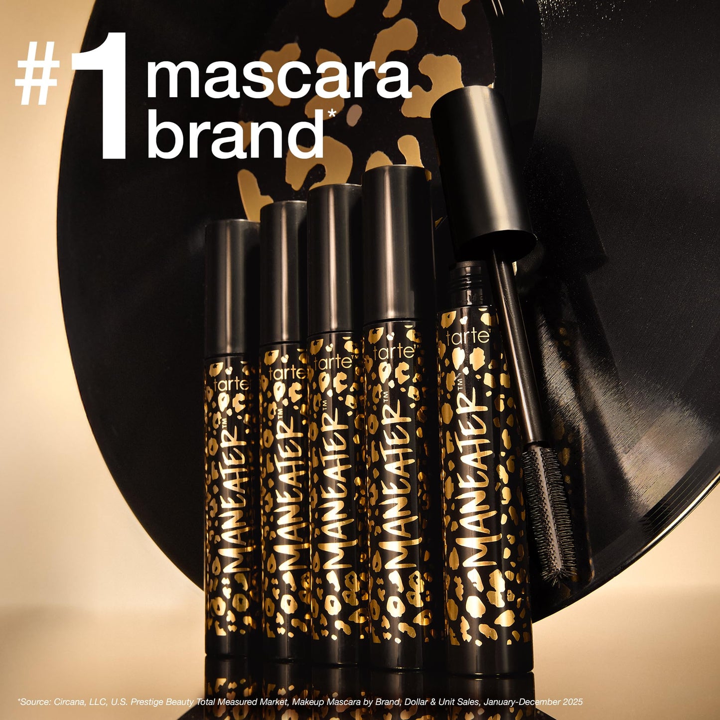 tarte maneater mascara – Extreme Curl, Instant Volume & Length, 16HR Ultra-Creamy Longwear Eye Makeup, Cruelty-Free, full size, black