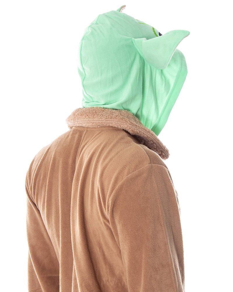 Star Wars Adult Unisex Baby Yoda The Child Costume One-Piece Union Suit Pajama Onesie For Men And Women (2X/3X)