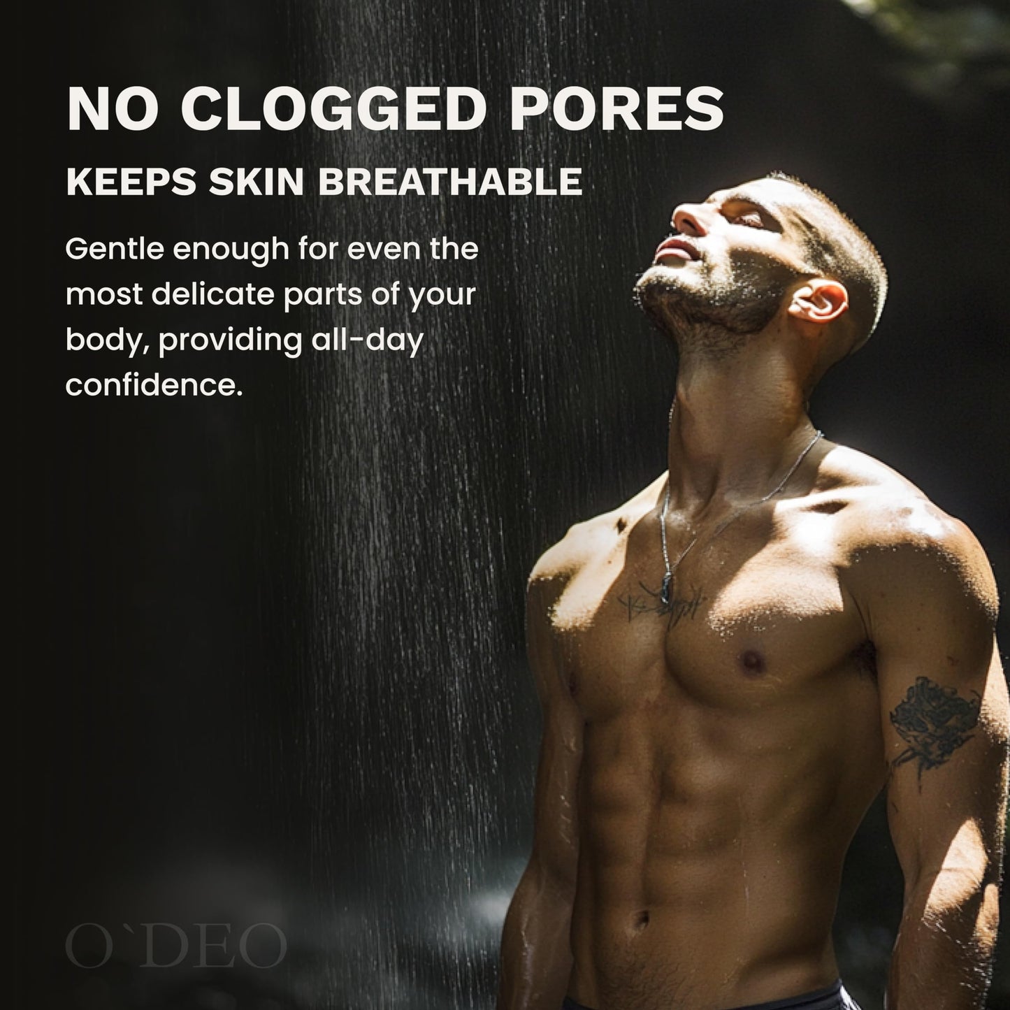 ODEO Aluminum Free Deodorant for Men All Natural Deodorant Spray Organic Deodorant 4 fl oz Unscented for Sensitive Skin