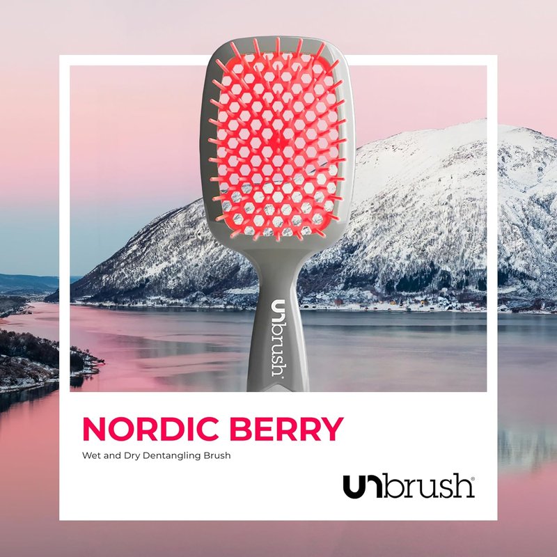 FHI Heat Detangling Brush - Pain-Free Brushing for All Hair Types | Durable DuoFlex Bristles, Lightweight Handle