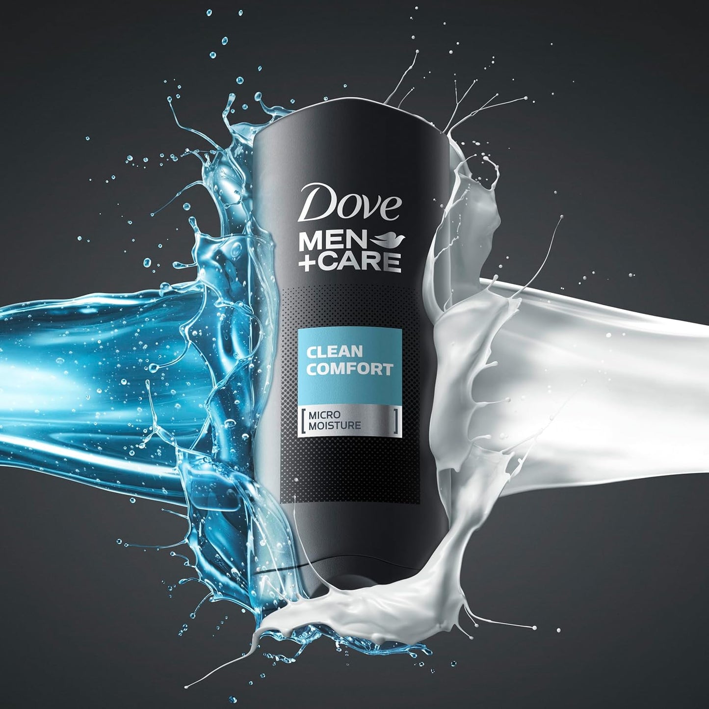 DOVE MEN + CARE Body and Face Wash - Clean Comfort for Healthier Skin | 18 oz, 4 Count