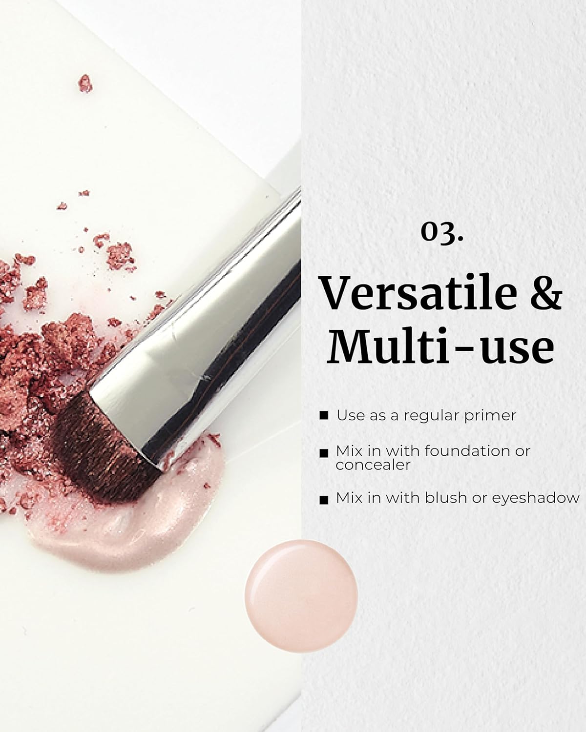Glow Pearl Base Moisturizing Foundation Primer - Radiant Champagne Pink Finish | 30 ml