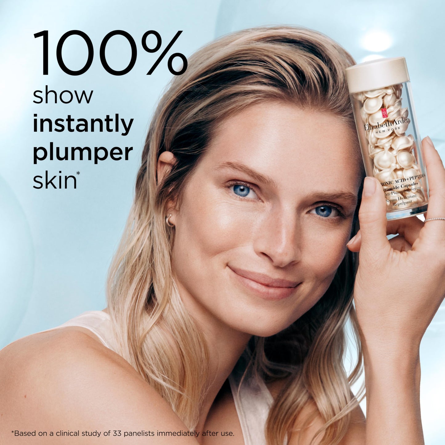Elizabeth Arden Hyaluronic Acid + Peptides Ceramide Capsules Hydra-Plumping Serum, 60 Capsules, 0.95 fl oz