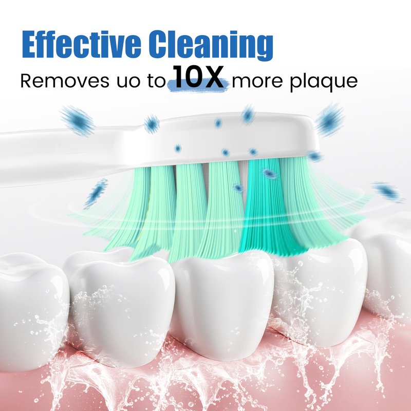 Replacement Toothbrush Heads Compatible with Philips Sonicare – Gentle & Effective Electric Tooth Brush Refill for Plaque Control, 10 Pack