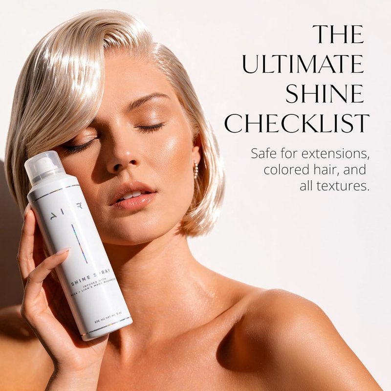 AIIR Shine Spray - Smoothing Gloss Spray for Sleek Hair | Humidity & Frizz Control, 6 oz