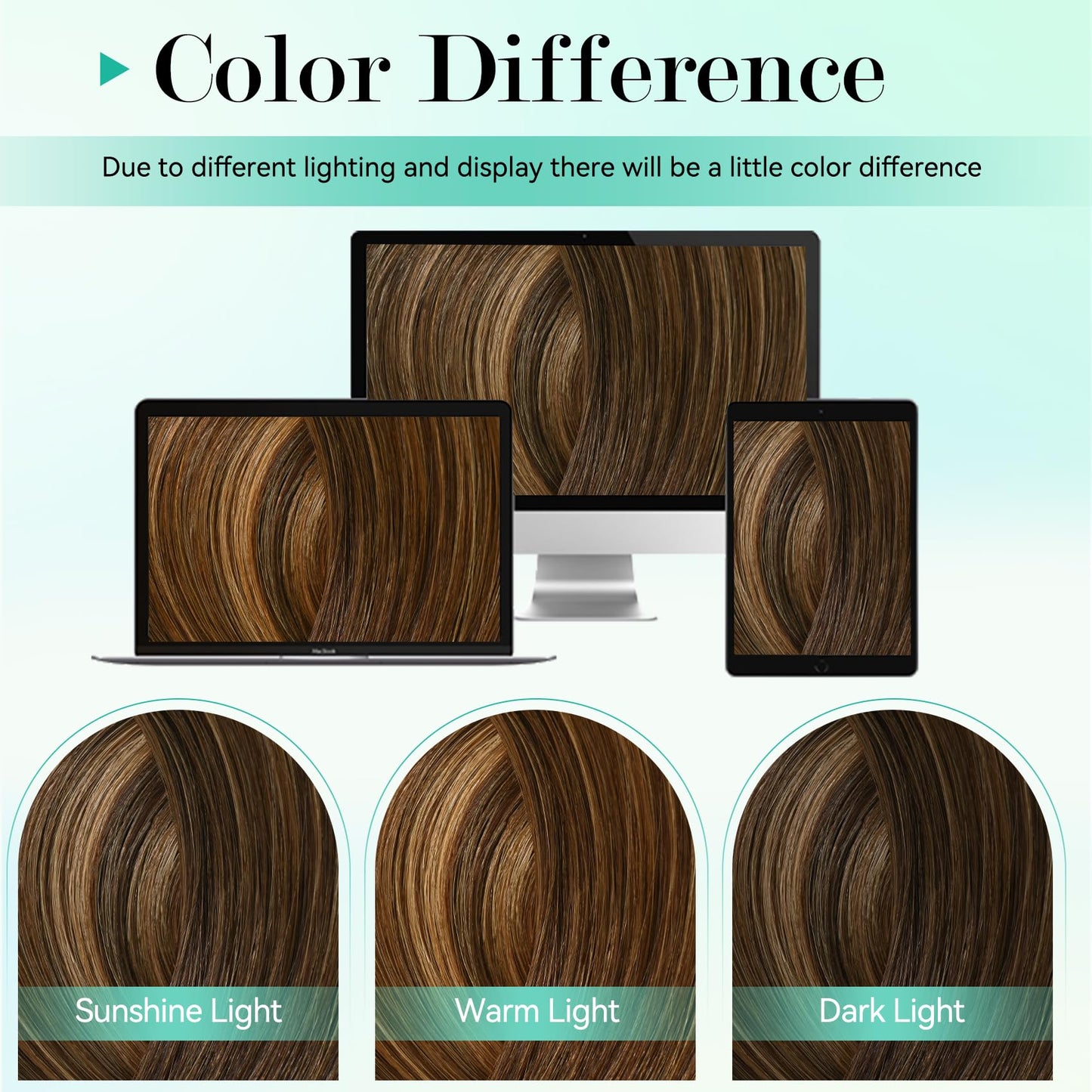 Ukira Balayage Clip in Hair Extensions Real Human Hair, 12 Inch 75g 4/27/4 Chocolate Brown to Caramel Blonde Ombre Human Hair Extensions, Natural Straight Remy Human Hair Clip ins for Women