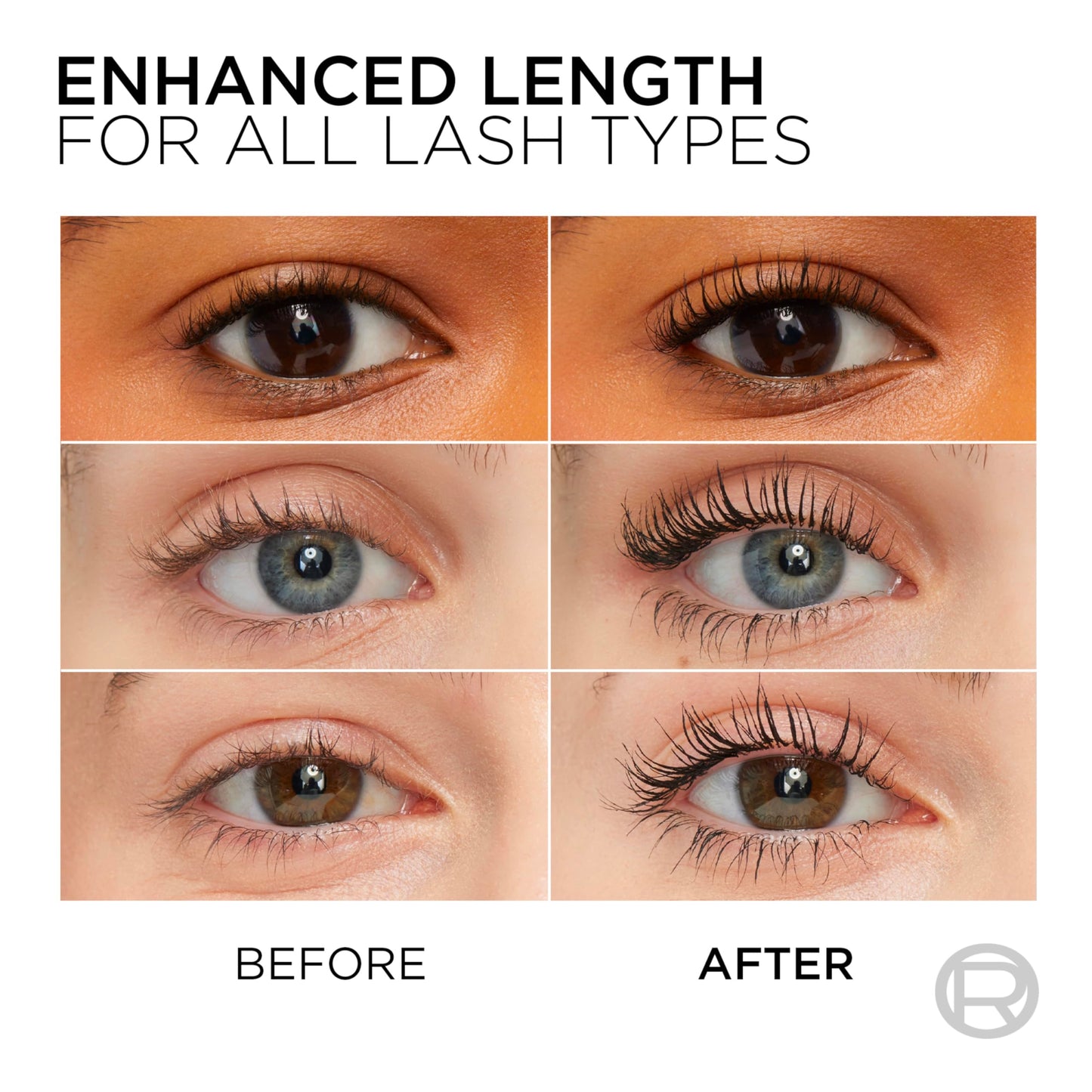 L’Oreal Paris Makeup Original Telescopic Mascara, Separating Mascara Volume and Length Formula, Waterproof, Black, 0.27 Fl Oz., 1 Count