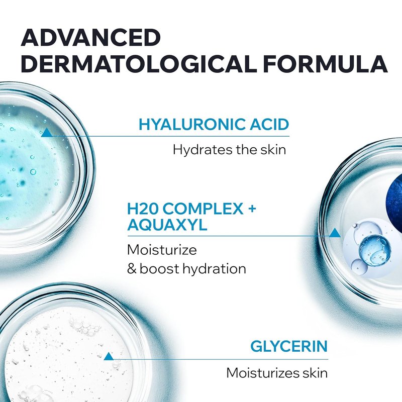 Uriage Moisturizing Face Gel - Hyaluronic Acid, 24H Hydration | Lightweight Gel for Combination/Oily Skin