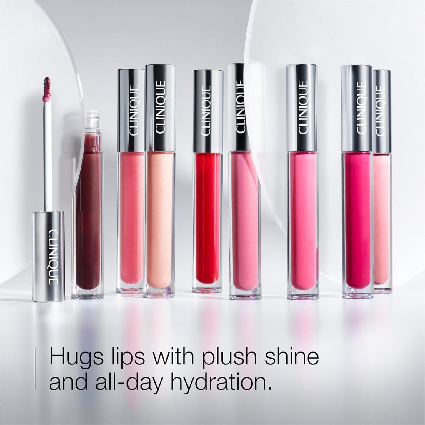 Clinique Pop Plush Creamy Lip Gloss - Hydrating Formula with Hyaluronic Acid & Avocado | High Shine Finish