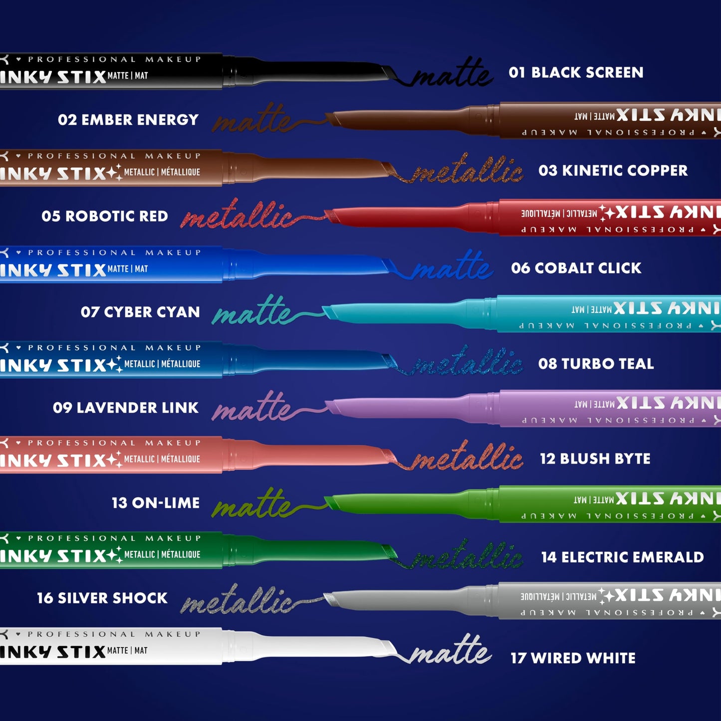 NYX PROFESSIONAL MAKEUP Epic Inky Stix Eyeliner, Mechanical Cream Gel Eyeliner, Waterproof Formula With Up To 24HR Wear - 09 Lavender Link (Matte Purple)